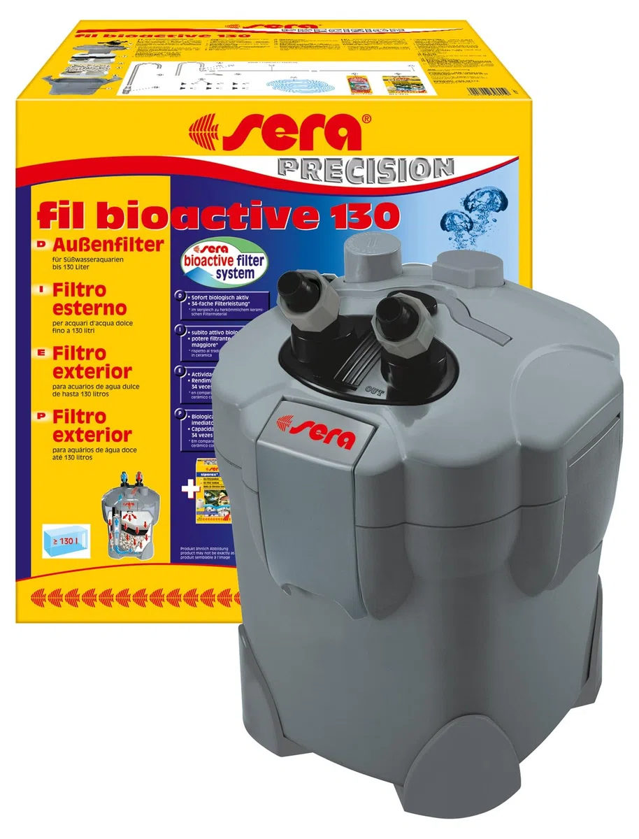 sera fil bioactive 130 | filtro esterno versatile e facile da usare per acquari d'acqua dolce | per acquari fino a 250 l | per acquari piccoli