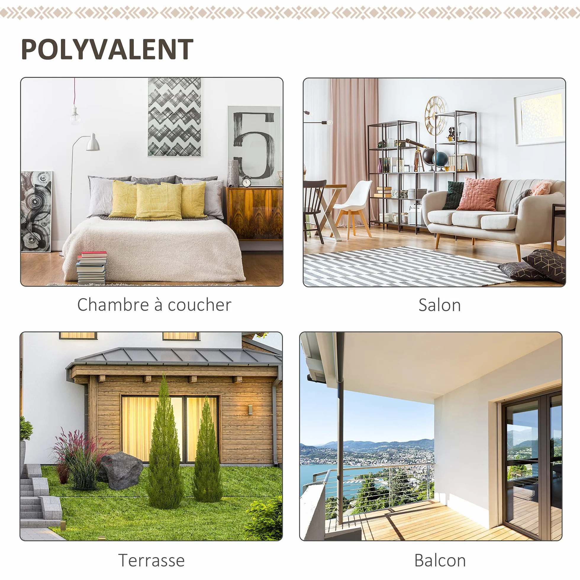 Outsunny Loveuse poltrona rotonda da giardino papasan pieghevole luna beige