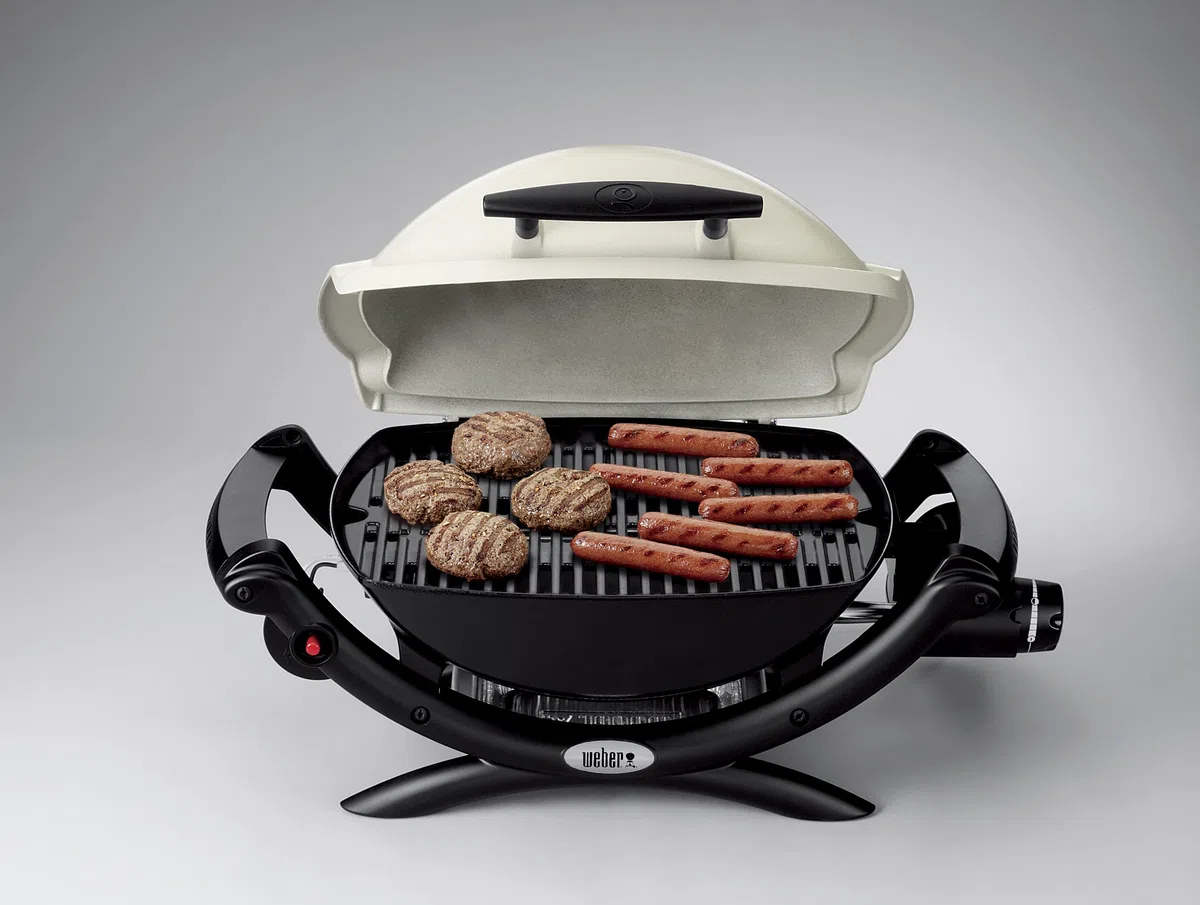 Weber Q1000 BBQ a Gas Barbecue Portatile 43x32cm 1 Bruciatore Ghisa Smaltata Alluminio pressofuso