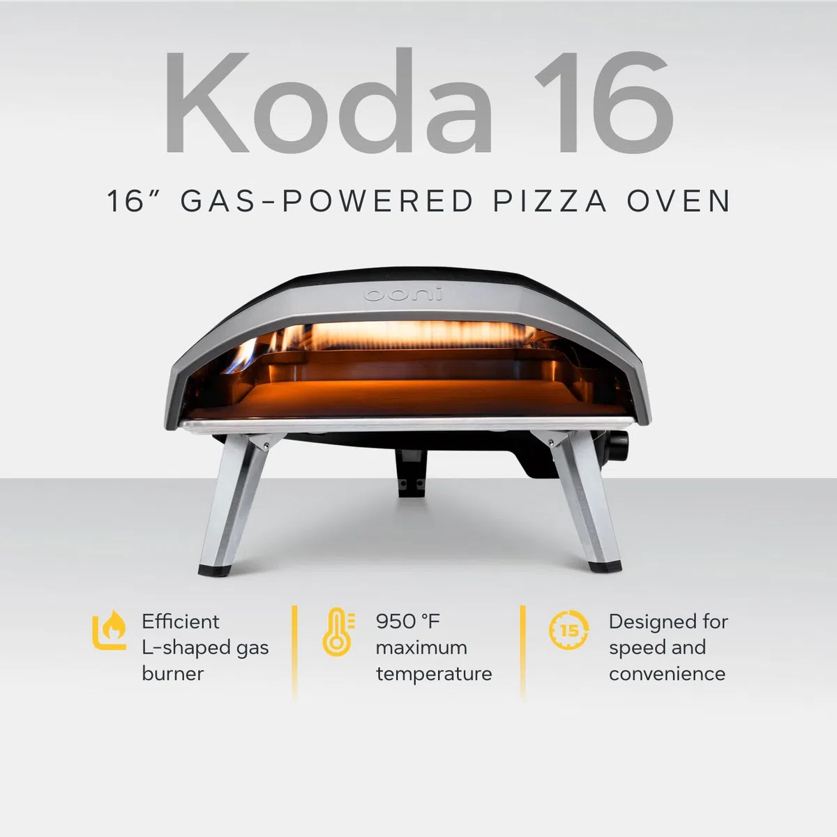 Ooni Koda 16 forno per pizza a gas da esterno 37 mBar