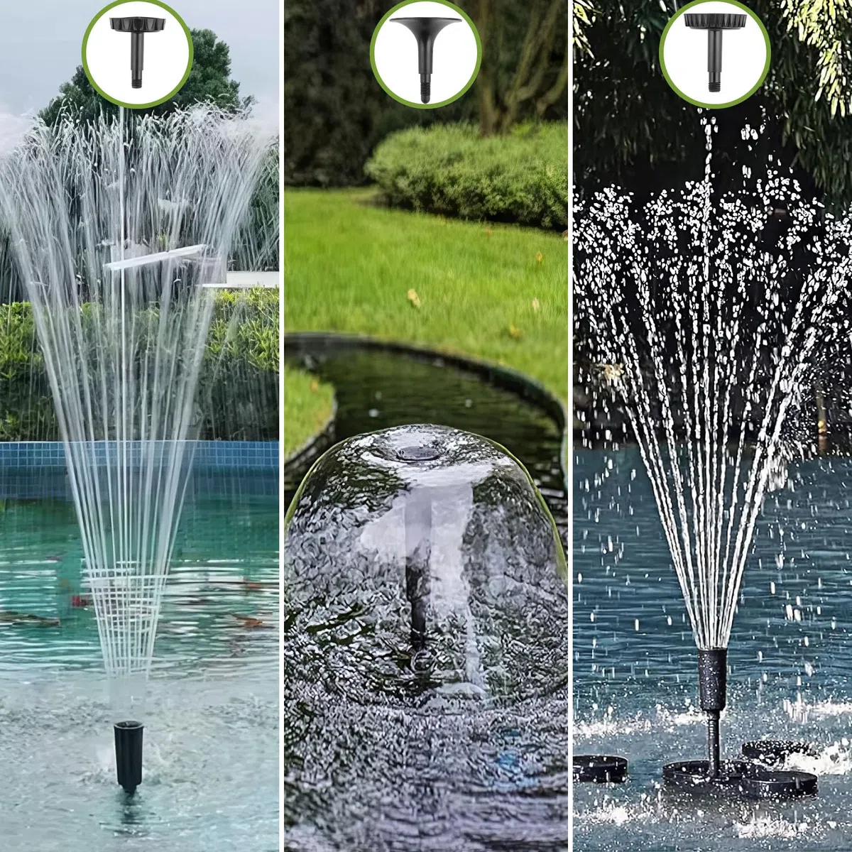 Forever Speed Pompa per Fontane Esterna 1000L/H 20W Multifunzione per Giardino e Laghetto