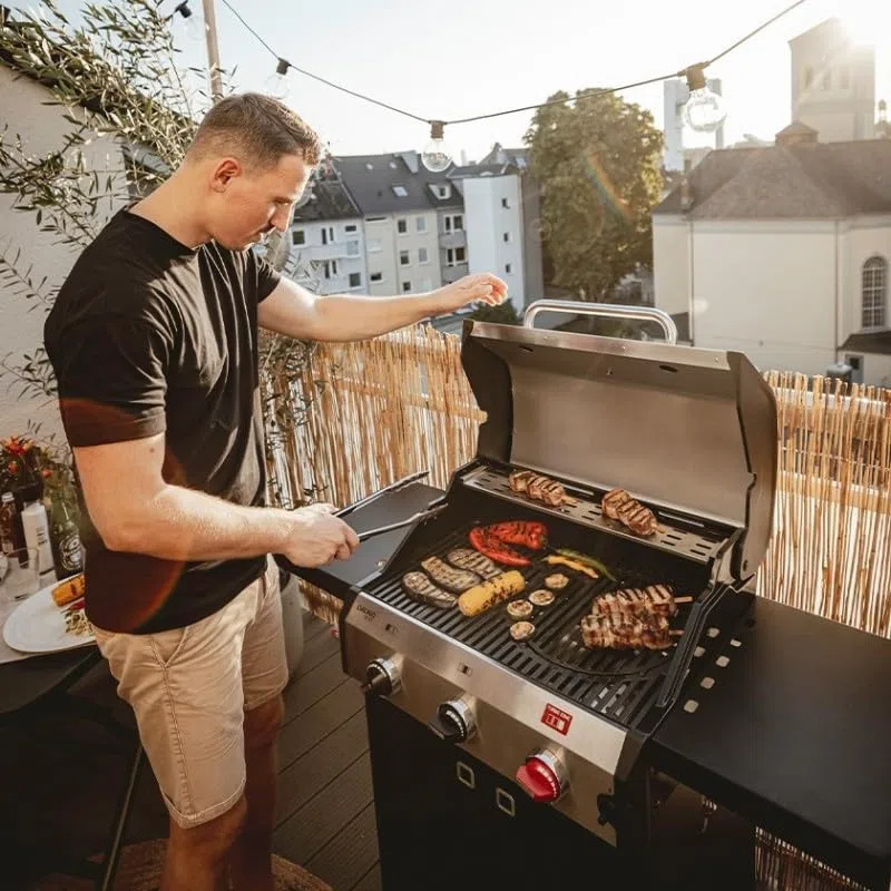 Enders Barbecue a gas Chicago Next 3 R Turbo 3 bruciatori 1 Turbo Zone Switch Grid 60x42 cm 10,6 KW