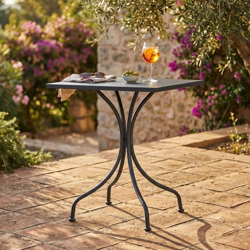 milani home ROMANUS - tavolo in acciaio da giardino