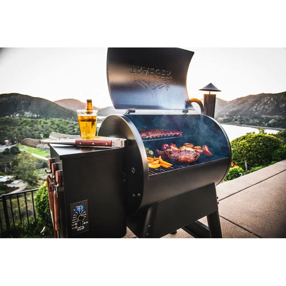 Traeger Pro Series 22 Grill Barile Pellet Nero, Blu