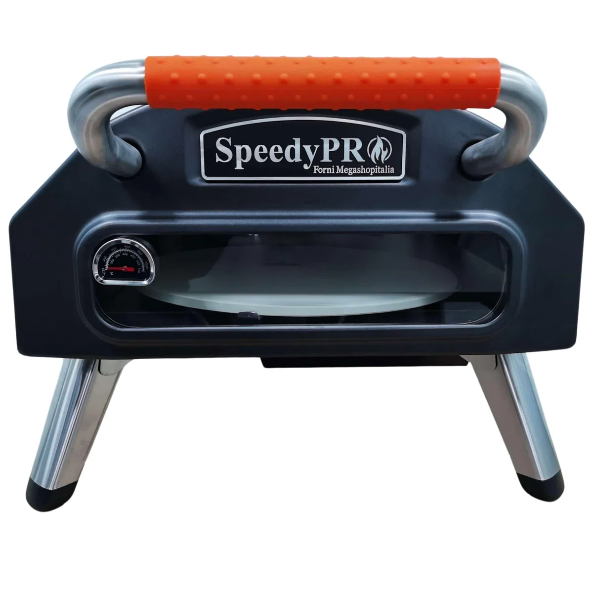 Forno per Pizza a Gas in Acciaio Pietra Rotante Automatica 500°C SpeedyPRO