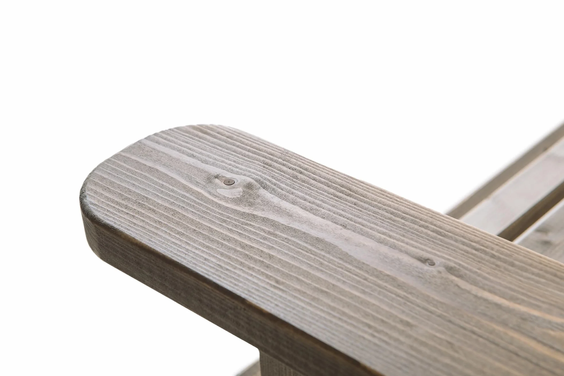 AMATA Sedia singola Adirondack per esterni, collezione UNGURS - Sedia in legno resistente alle intemperie per patio, cortile e giardino braciere - ergonomica e resistente, design senza tempo (grigio)