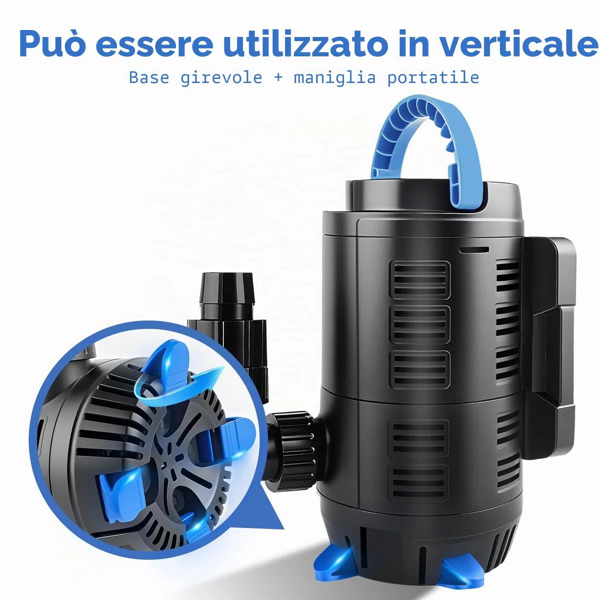 Forever Speed Pompa per laghetto per esterni, regolabile, 180 W, Eco Motor 15000 l/h, con regolatore multifunzionale per laghetto da giardino, laghetto da pesce, fontana conversion pompa