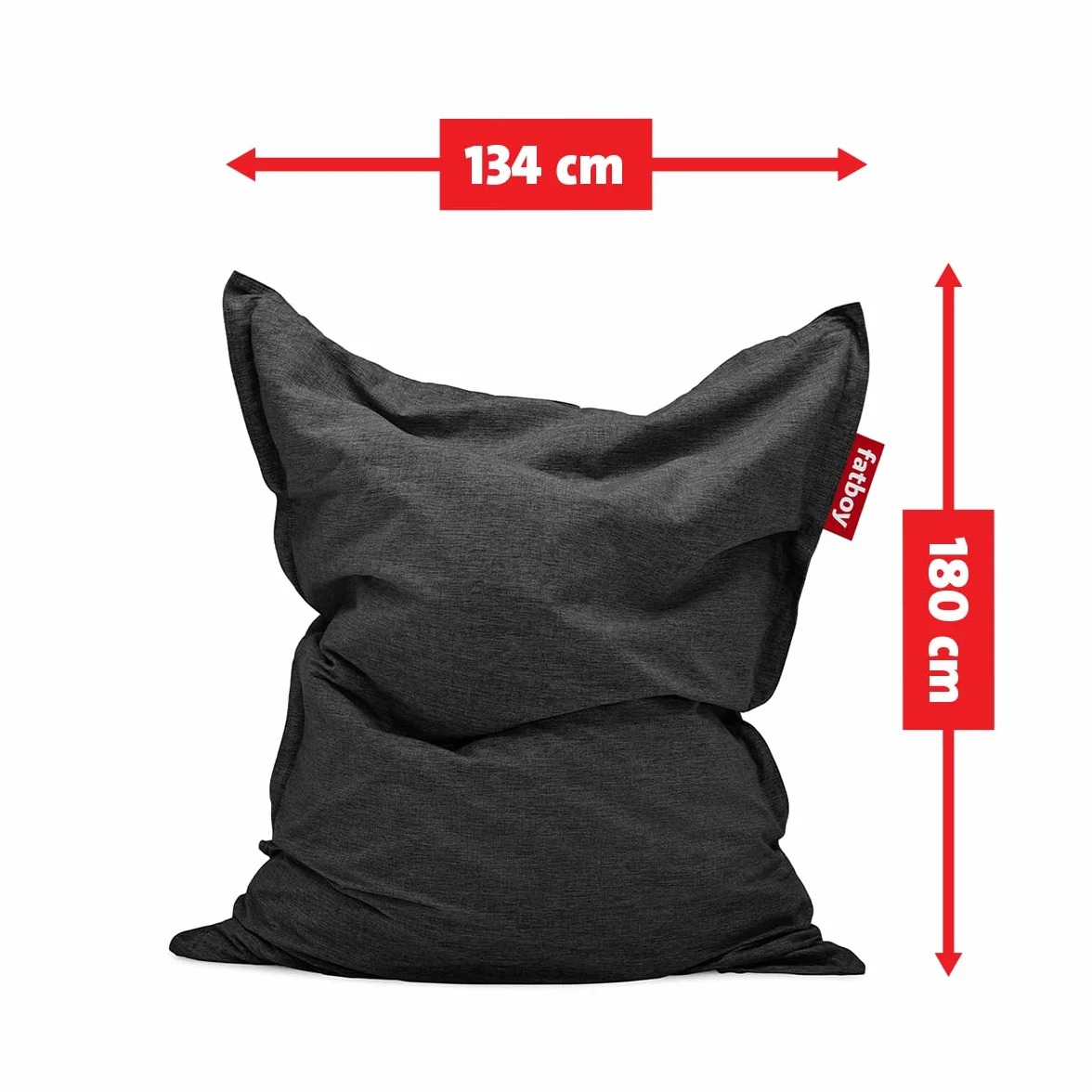 Fatboy® The Original - Pouf per esterni, 180 x 140 cm, colore: grigio