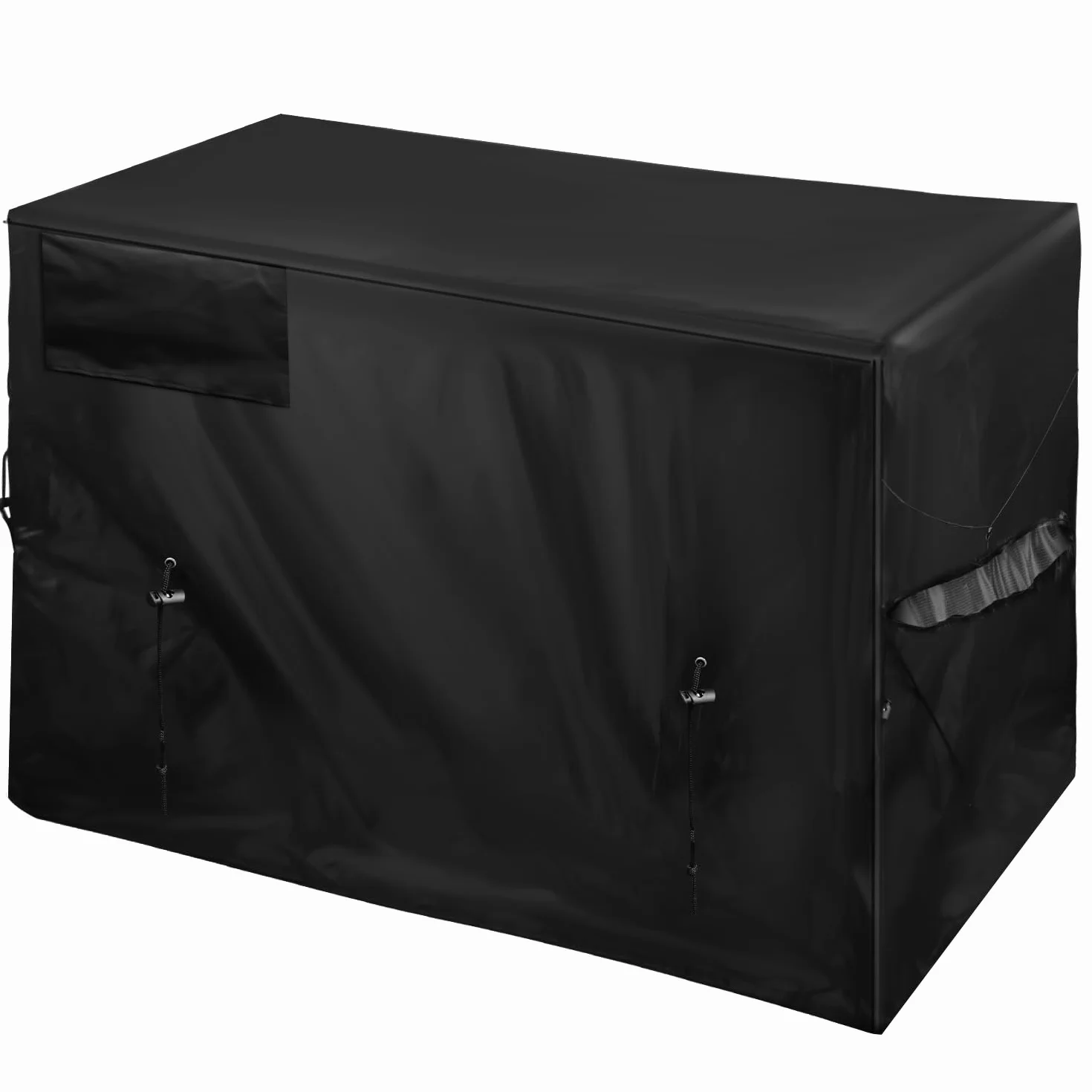 XIHIRCD Copertura Riscaldatore Piscina, Copertura Pompa Piscina Impermeabile Tessuto Oxford (Nero)