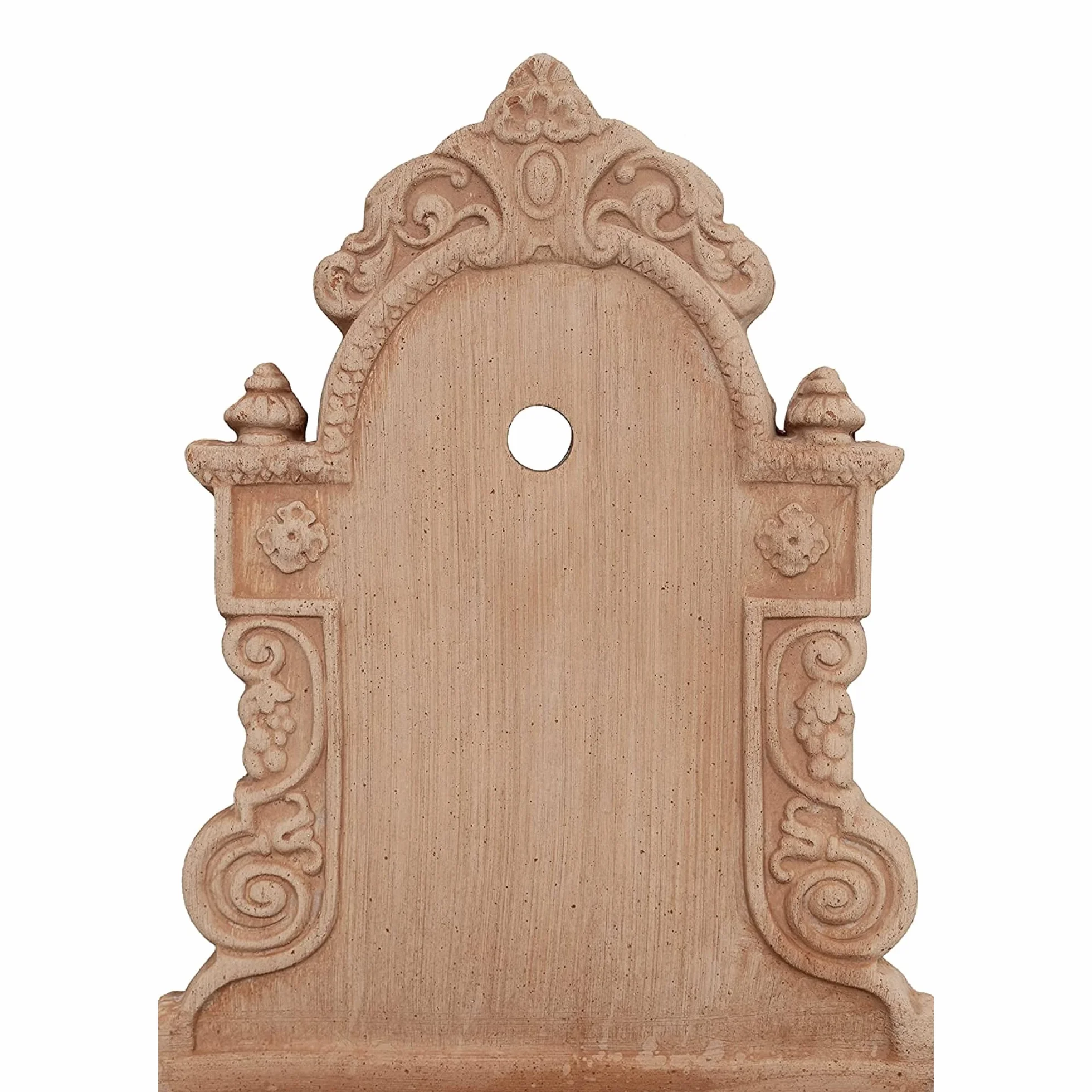 Fontana da giardino a muro Fontana terracotta 65x40x25 cm Made in Italy