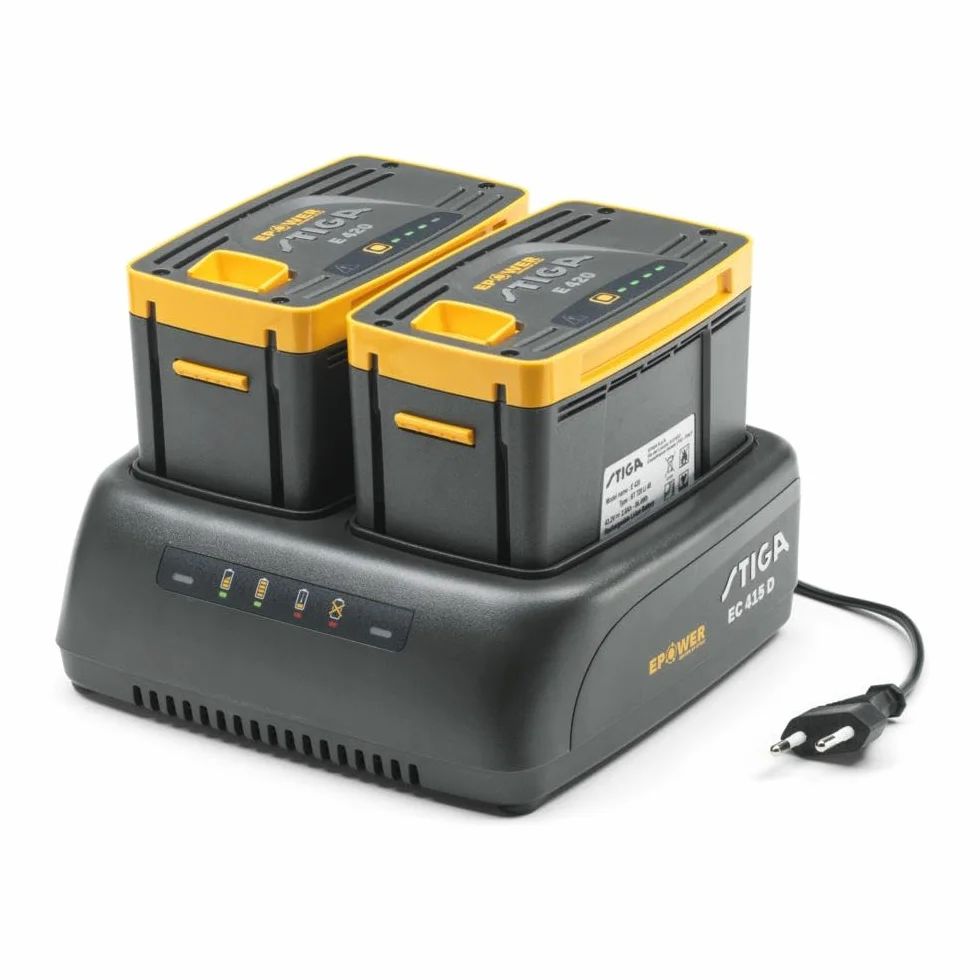 Stiga Caricabatterie doppio ePower EC 415 D 48 V 2 Ah Spina Europlug