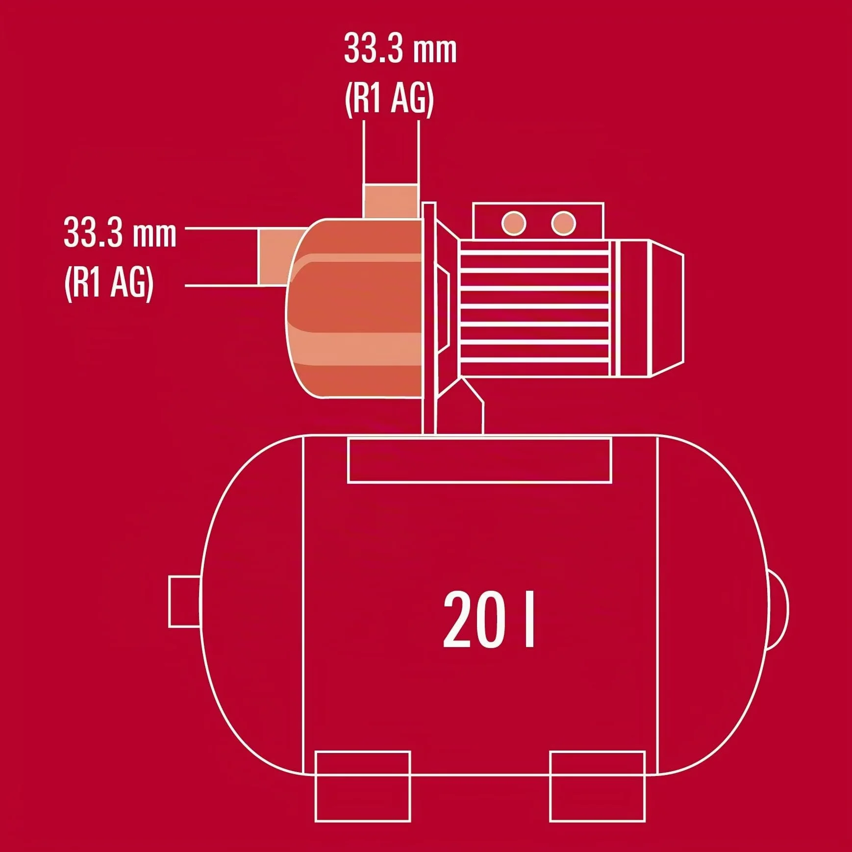 Einhell GC-WW 6538 Autoclave 650 W 3800 L/h 36 m 8 m 3,6 bar 20 l