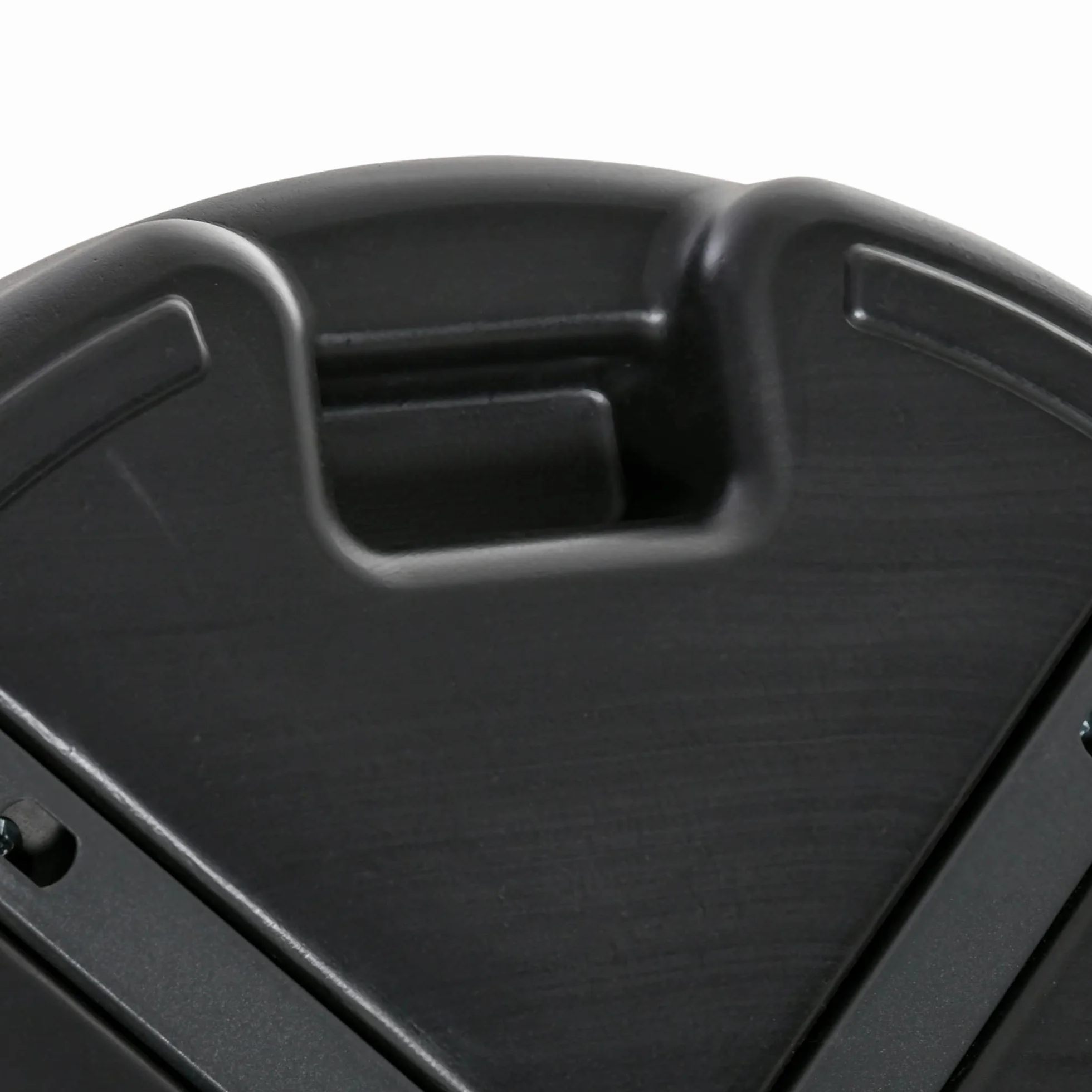 Outsunny Base per Ombrellone da Giardino Rotonda Φ55cm, Basamento da 30kg da Riempire con Acqua per Pali da 38mm, 48mm, Nero