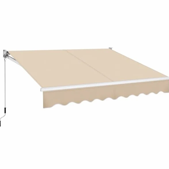 Yaheetech Tenda da Sole Avvolgibile Impermeabile 250 x 200 cm Beige