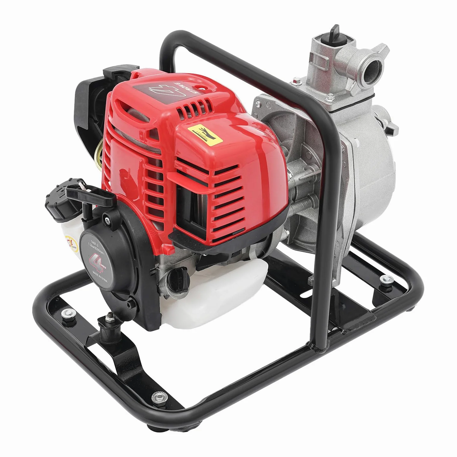 Pompa dell'acqua a benzina 38cc 1,2KW 30m 8500rpm motore 4 tempi base metallo maniglia