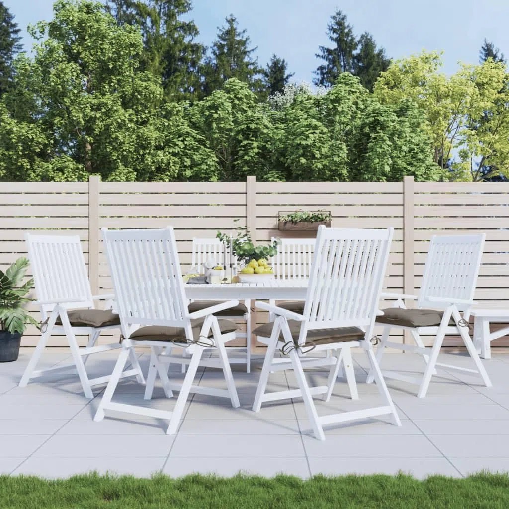 Cuscini per Pallet 6 pz 50x50x7 cm Tessuto Oxford Tortora