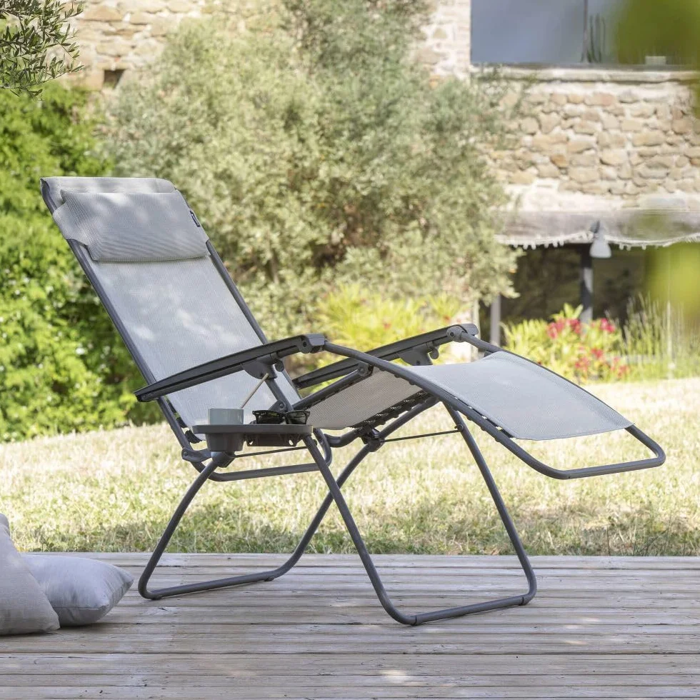 Lafuma Mobilier Relax Clip Pelle Sintetica Segale II Large