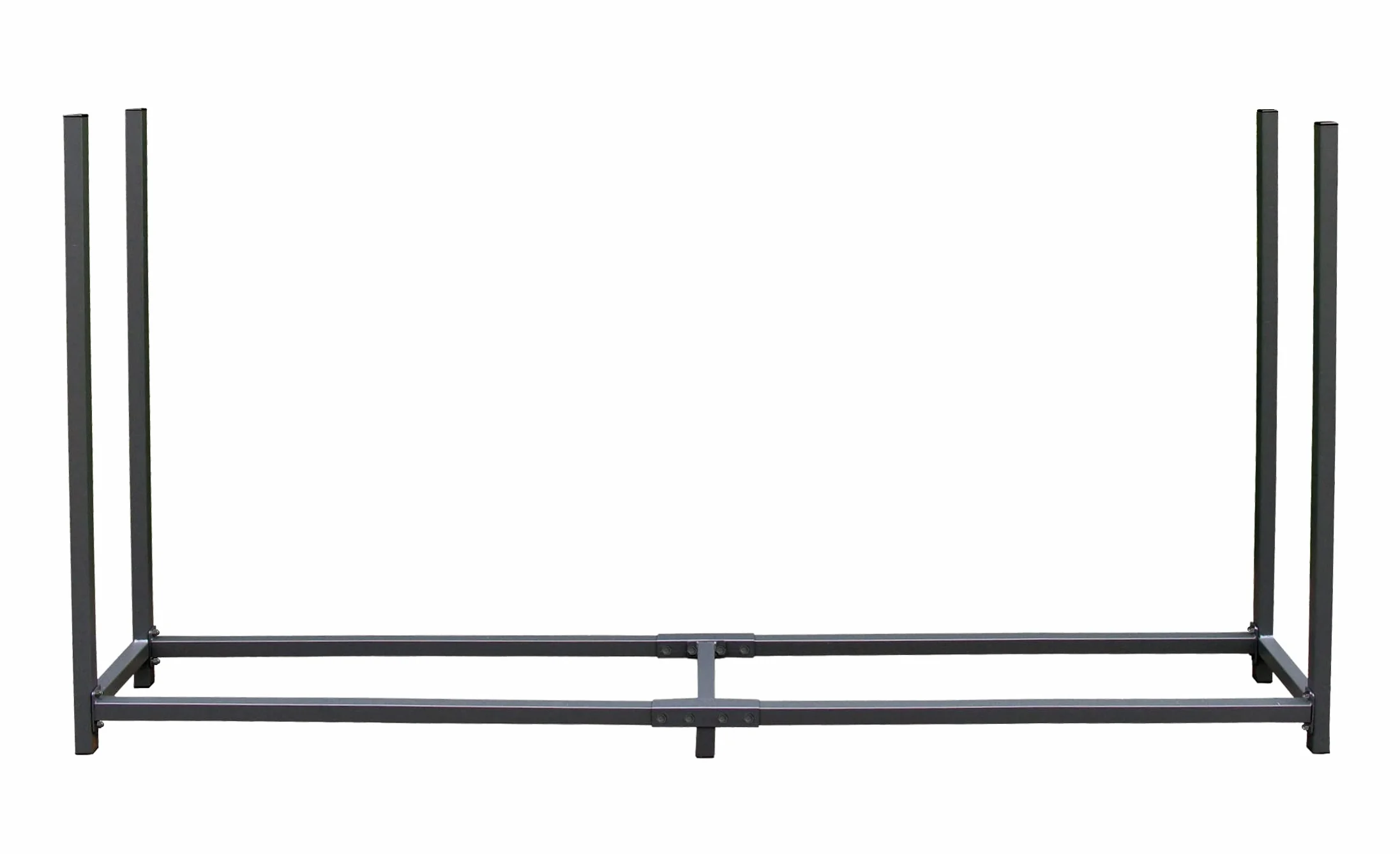 Scaffalatura in Metallo per Legna da ardere 200x25x115 cm 0,8 m3 Grigio Antracite