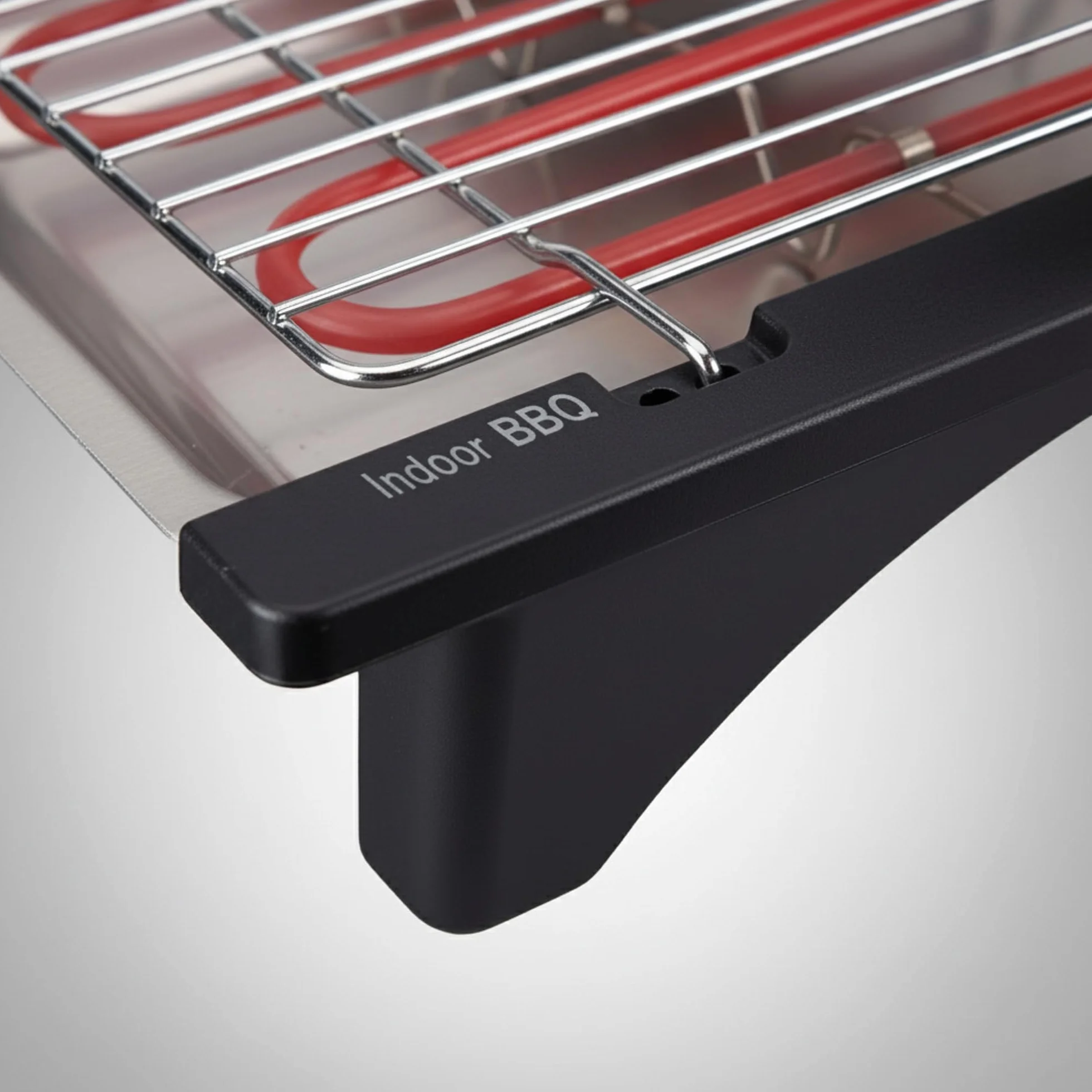 Jata - BQ95 - Barbecue elettrico perfetto per due persone, senza fumo e senza odori, smontabile, con 2 altezze, vassoio in acciaio inox, cucina sana con acqua