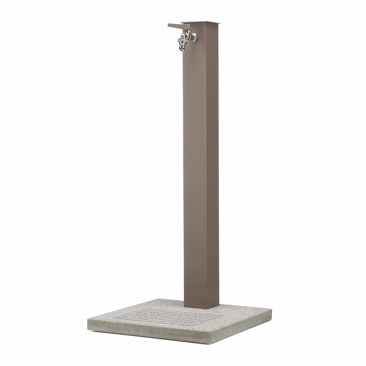 Fontana in metallo da Giardino Esterno completa di base in cemento BEL FER modello 42/QBM colore TORTORA