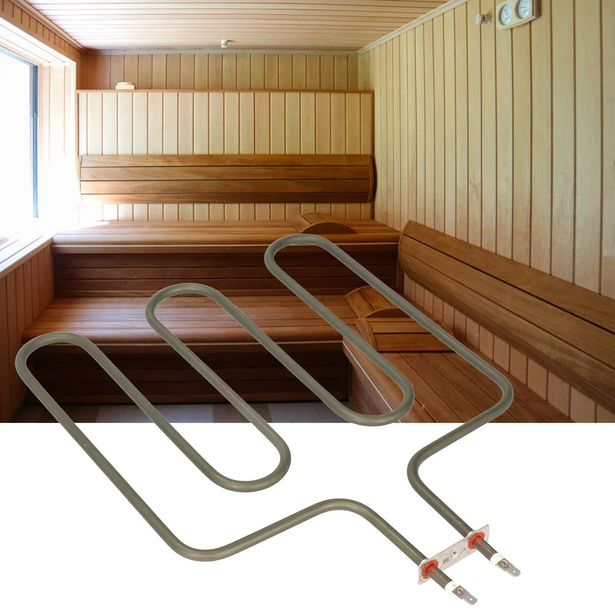 Tubo Riscaldatore Elettrico per Sauna Acciaio Inossidabile Resistenza Alte Temperature