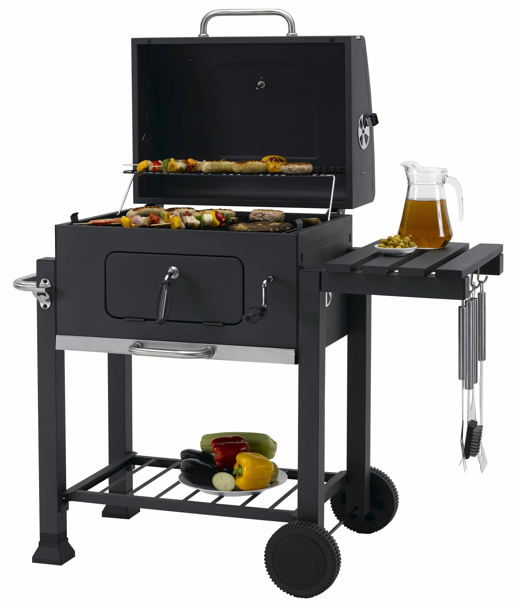 Tepro Barbecue a carbonella Toronto Click antracite/acciaio inossidabile