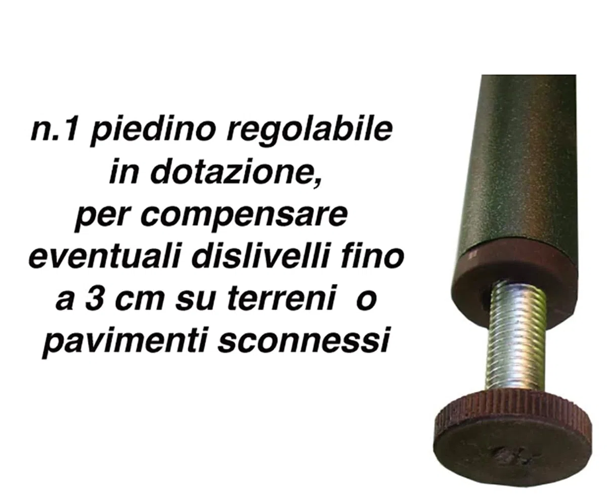 CASTELMERLINO 280 Tavolo gambe pieghevoli Outdoor camping terrazzo piano in Compensato Marino di Okumè cm 100 x 60