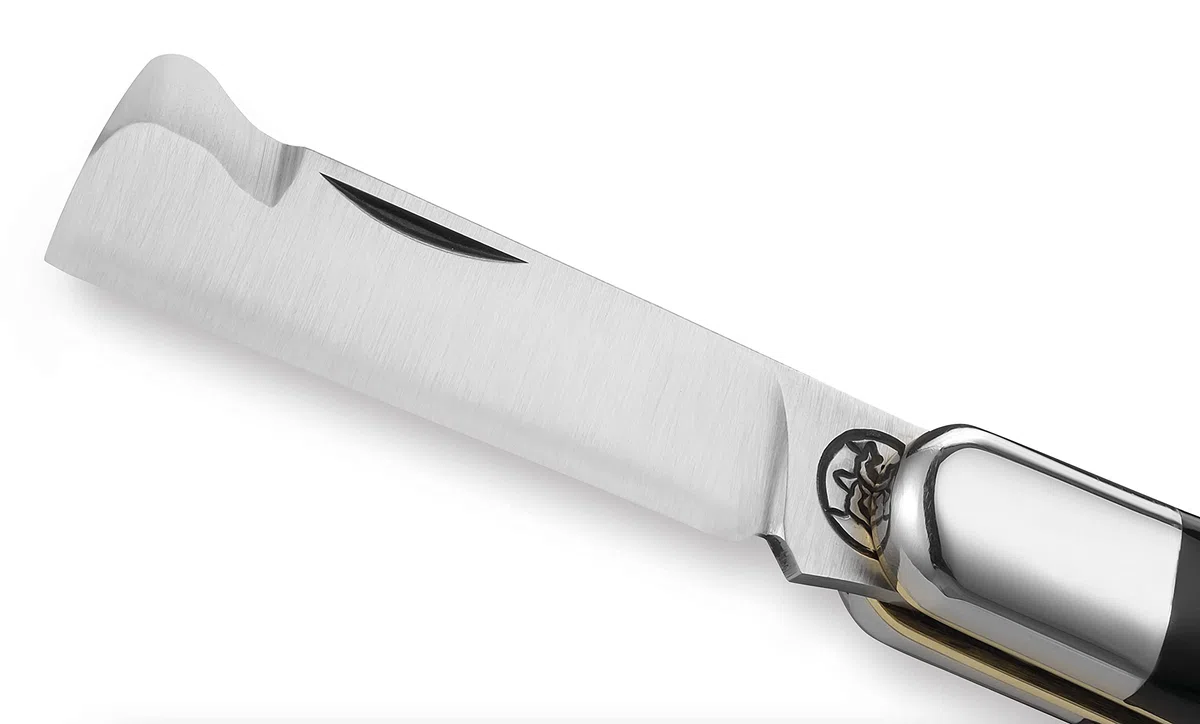 DUE BUOI COLTELLO DA INNESTO 203C - LAMA ACCIAIO CARBONIO BÖHLER K720