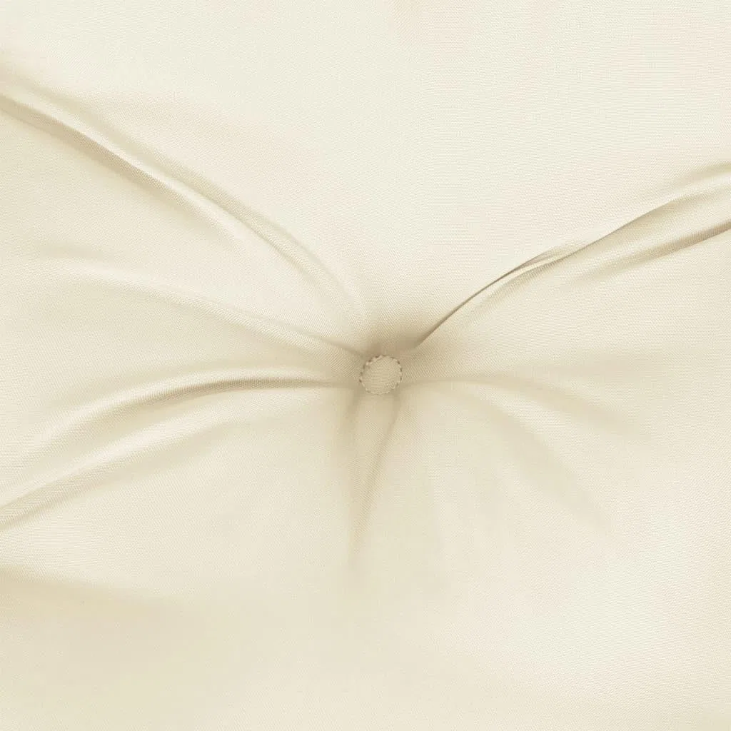 vidaXL Cuscino per dondolo in tessuto bianco crema 150 cm
