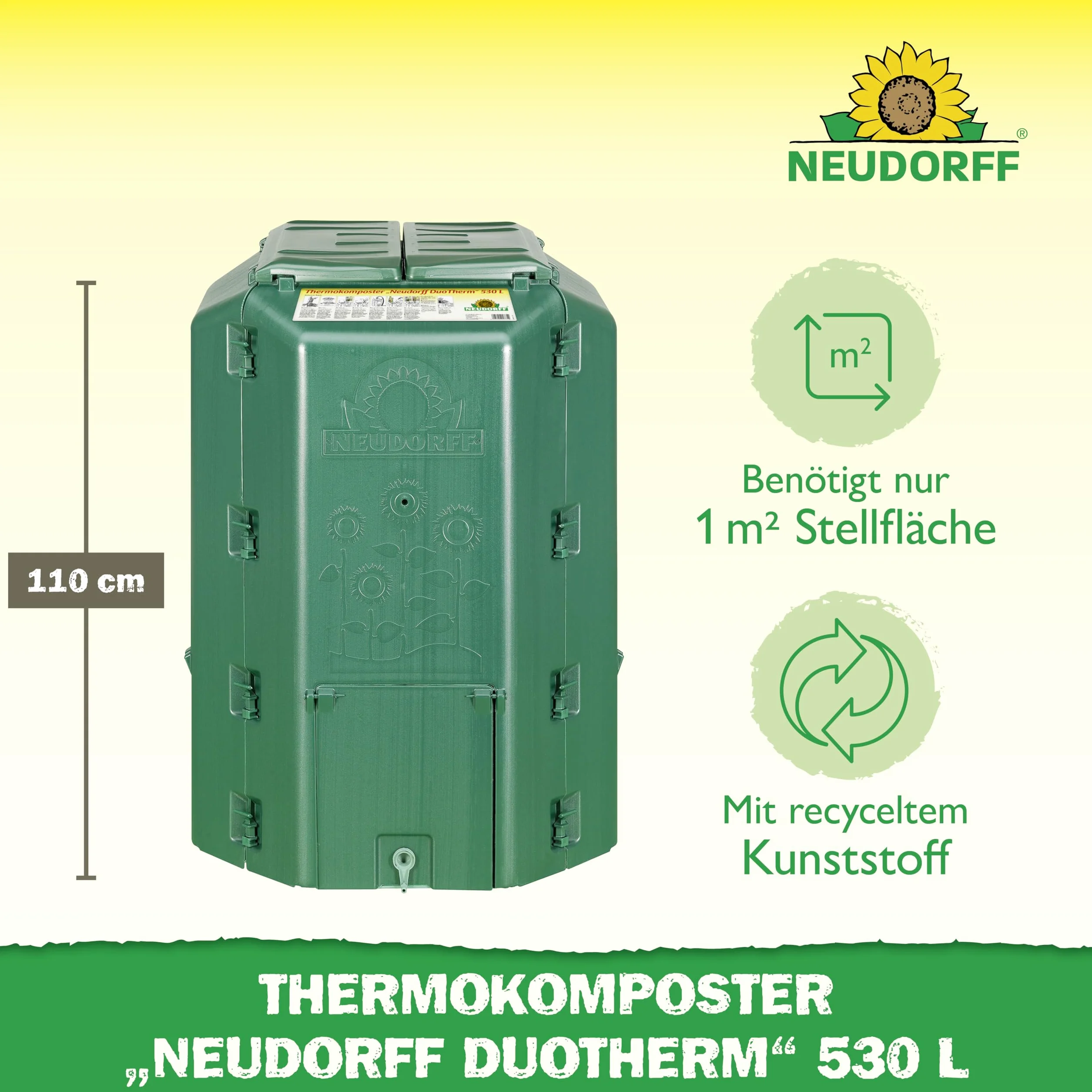 Neudorf 775 Thermo composter 530 l Duotherm