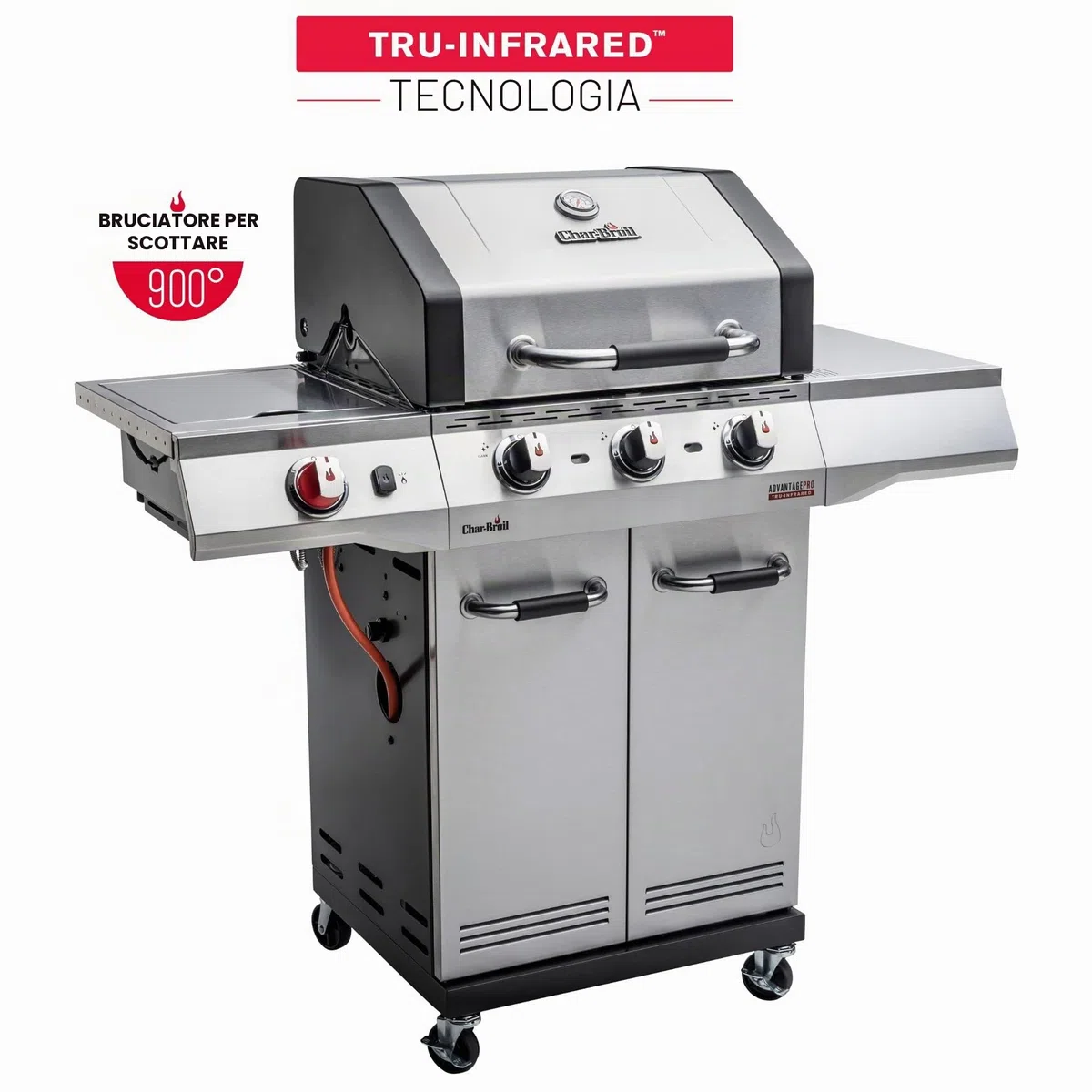 Char-Broil Advantage PRO S 3 Barbecue a gas 3 bruciatori bruciatore Sear ceramica padella grigliare