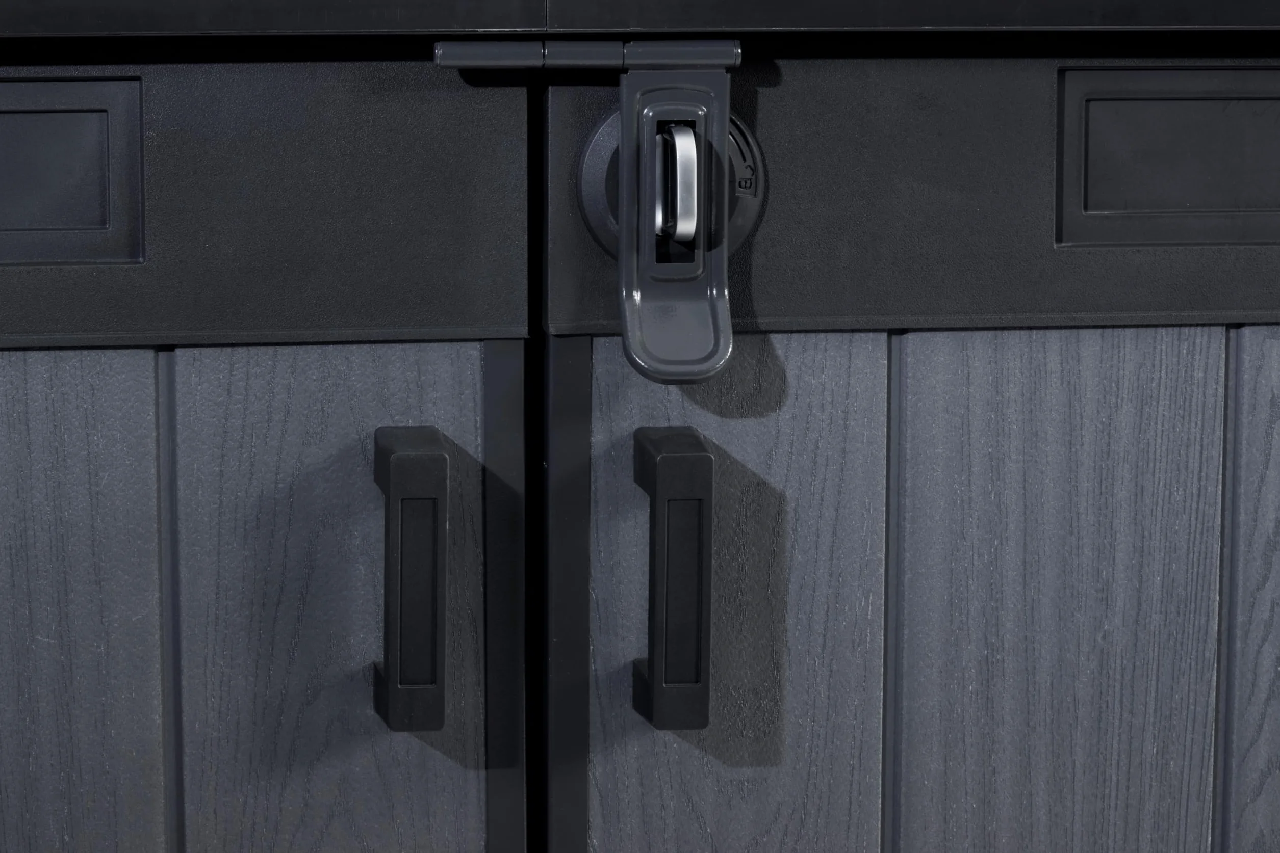 Keter Porta Attrezzi da Esterno Cortina Mega, Ideale per il Giardino, Grigio Scuro, 190,5x109,3x132,5H cm, 2020L