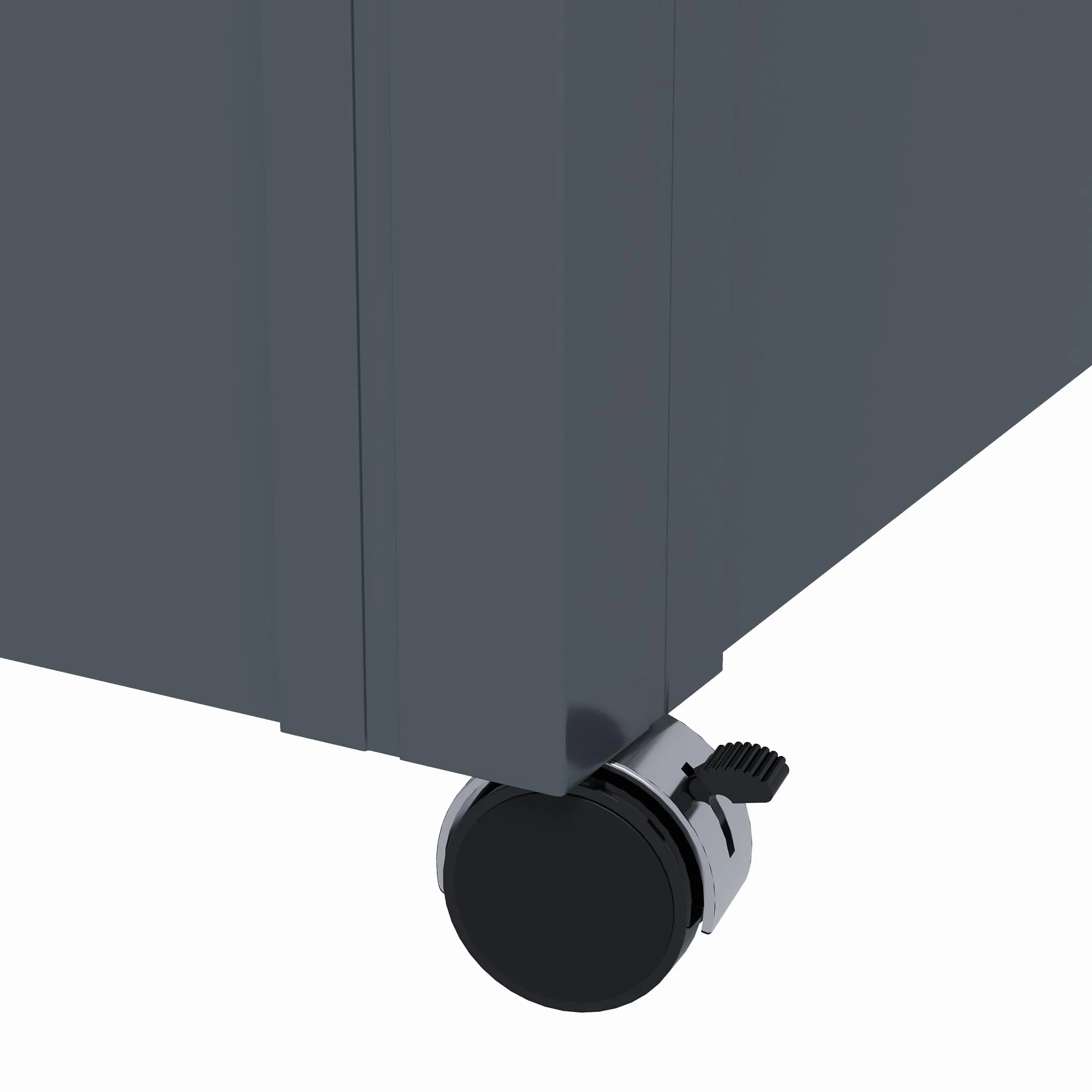 Outsunny Baule da Giardino 311L Acciaio Zincato 120x62x66 cm Grigio Scuro