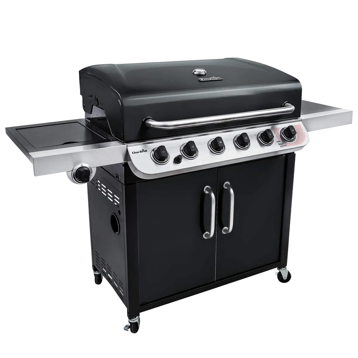 Char-Broil Convective Series 640 B XL Barbecue a gas 6 bruciatori bruciatore laterale nero