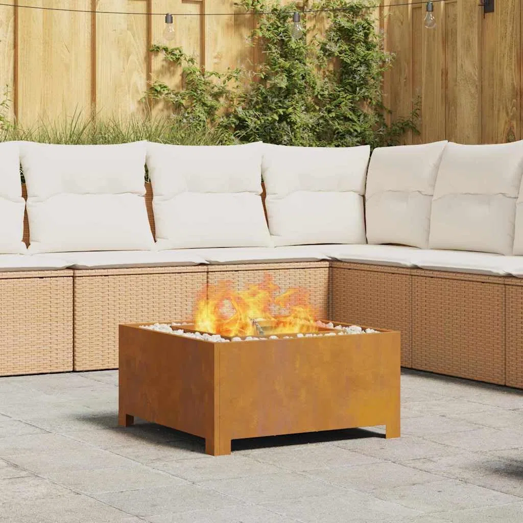 Focolare Marrone 60 x 60 x 30 cm Acciaio Caminetti