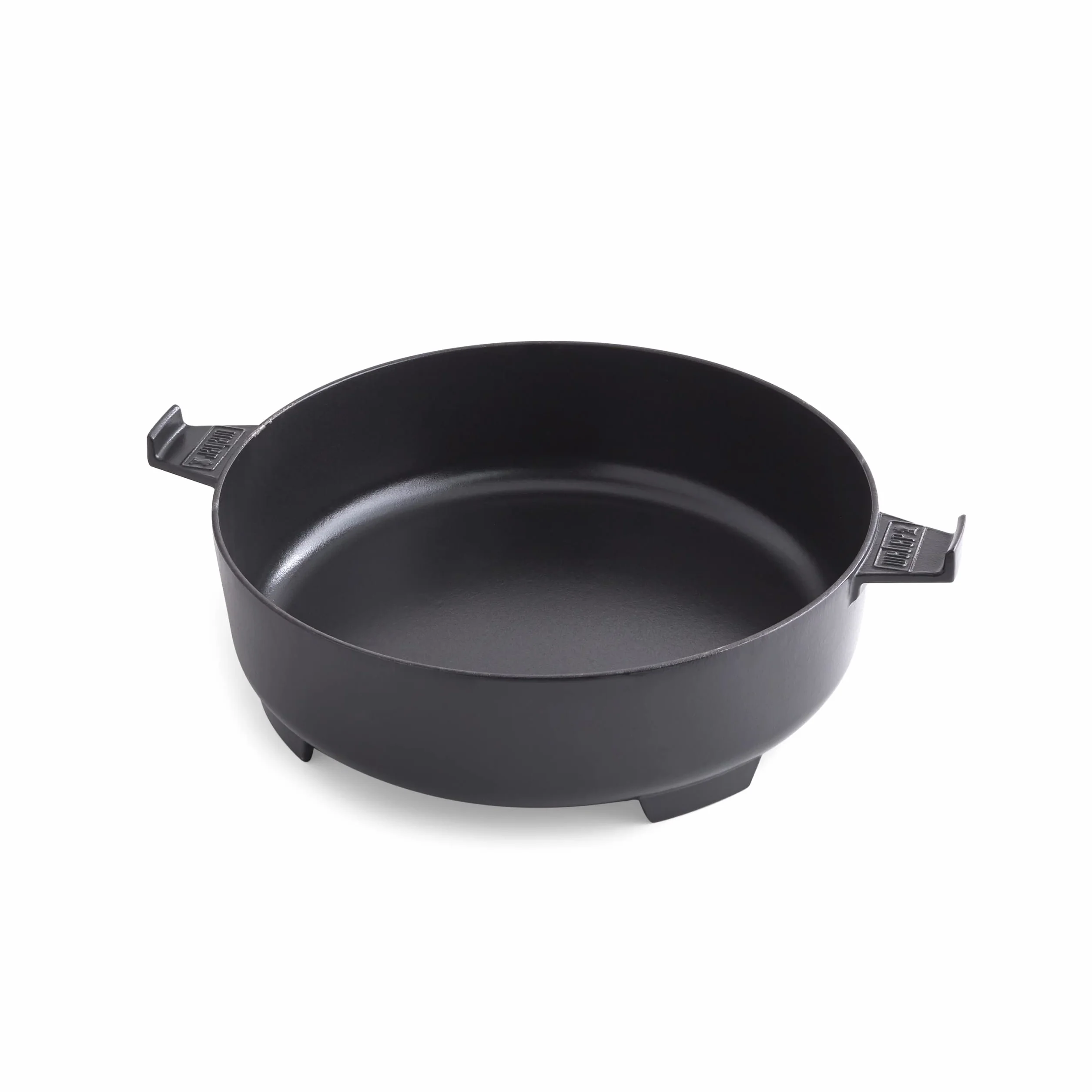 Weber Dutch Oven 2-in-1 per Sistema Gourmet BBQ/pentola in ghisa con Coperchio Utilizzabile Come Padella – Nero (8857)