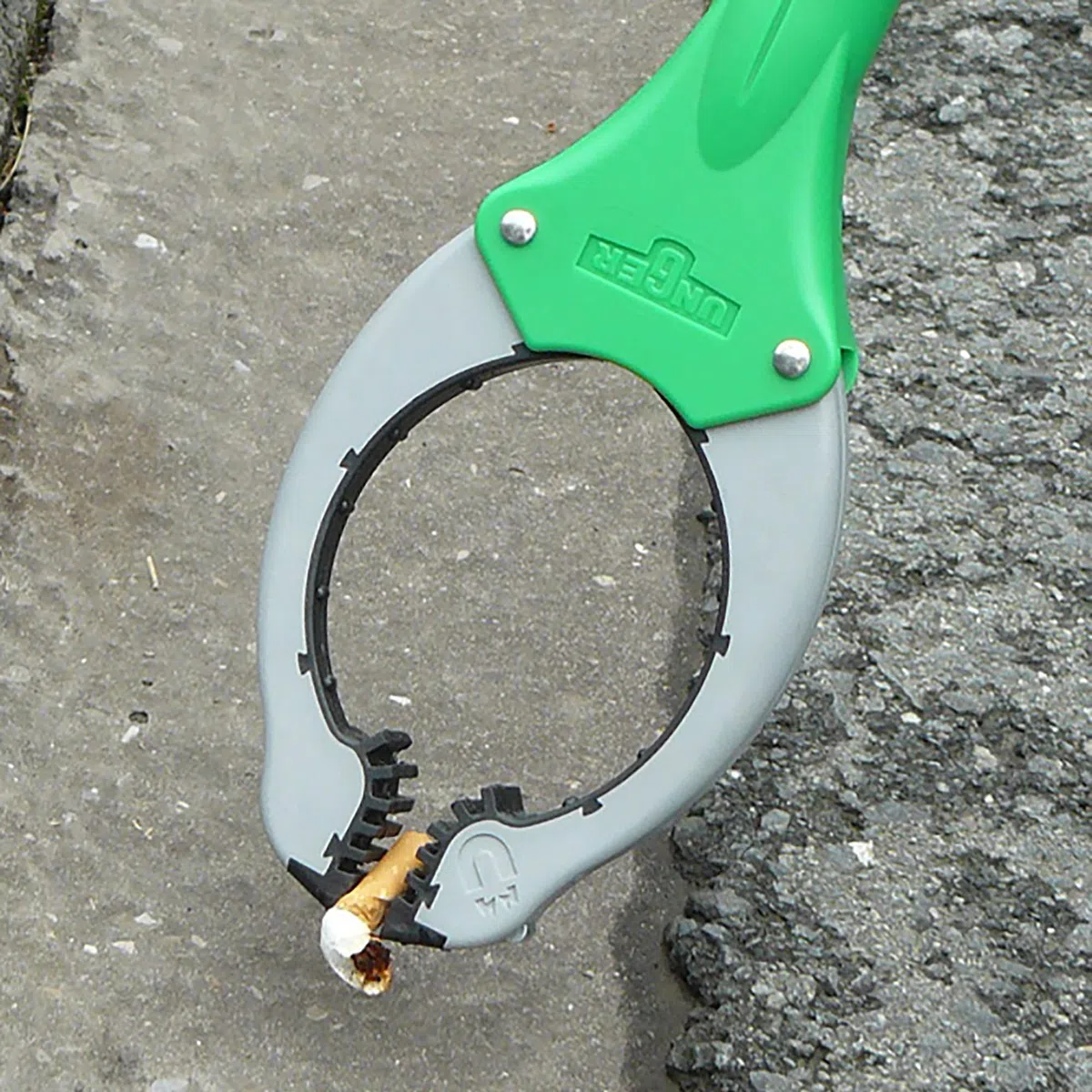UNGER NiftyNabber Trigger Pinza multiuso (lunghezza 93 cm, Pinza per rifiuti, con punta magnetica, testa di presa girevole a 360°, molto robusta) NT090
