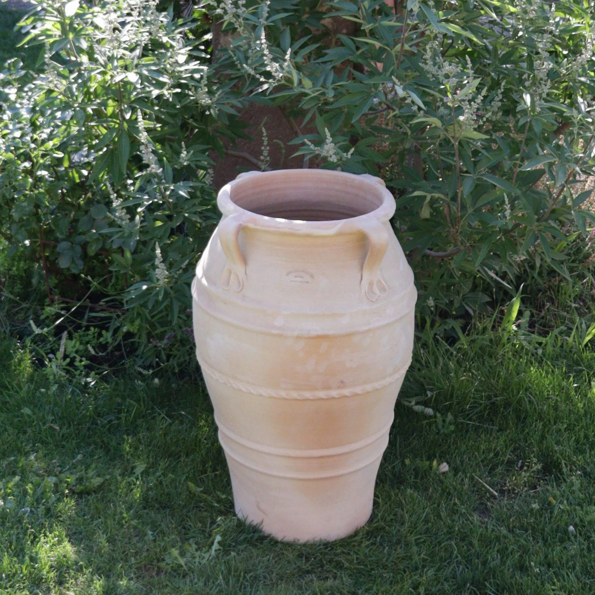Palatina Werkstatt Esclusiva anfora in terracotta, 70 cm, 100% fatto a mano, bellezza inconfondibile per il vostro giardino e interni