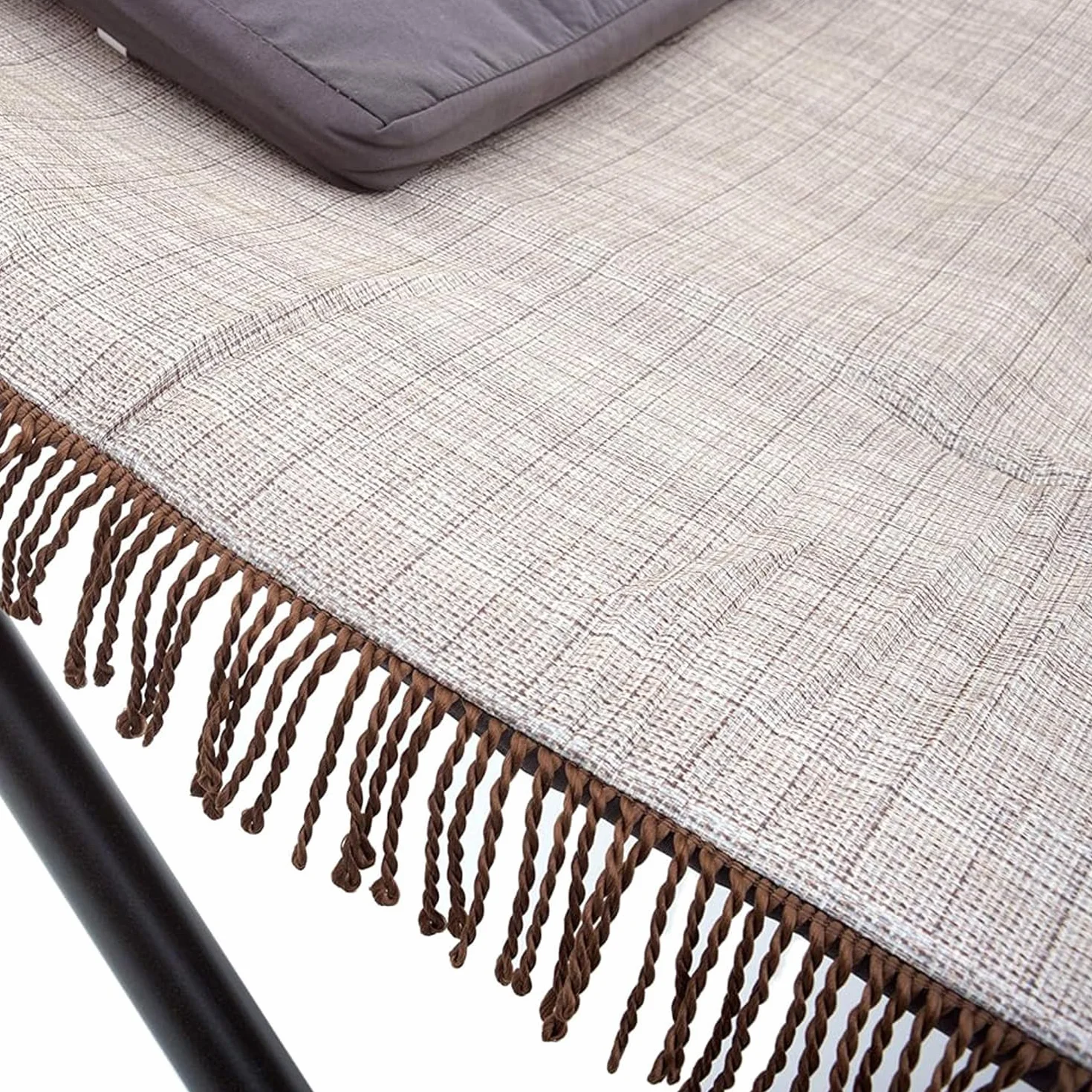 Marvin Cuscino di Ricambio per Amaca Bali Sospesa Colore Beige Tessuto Morbido Imbottito Resistente (Beige)