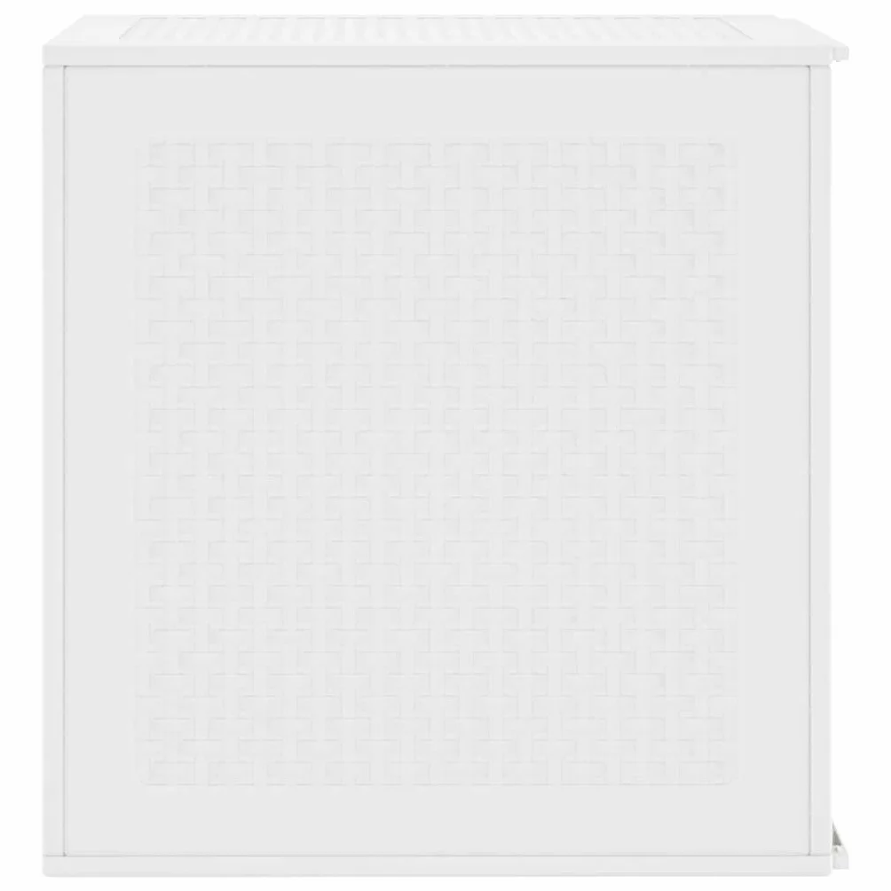 vidaXL Scatola di Stoccaggio Bianco 55x53x57 cm Polipropilene da Giardino e Terrazza Resistente alle Intemperie
