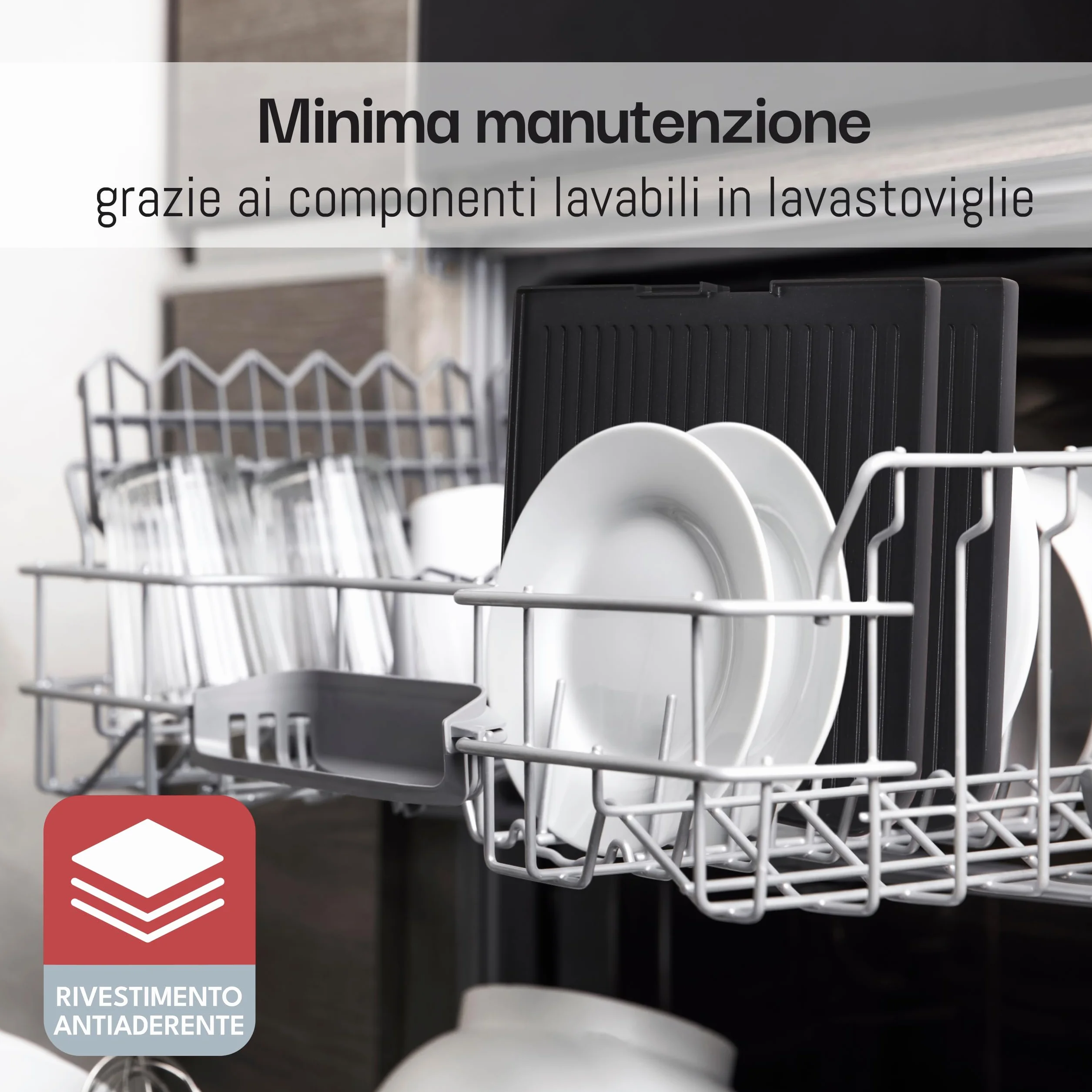 LEBENLANG Griglia Elettrica XXL 2400W - Grill Elettrico Piastra Senza Fumo BBQ Da Balcone
