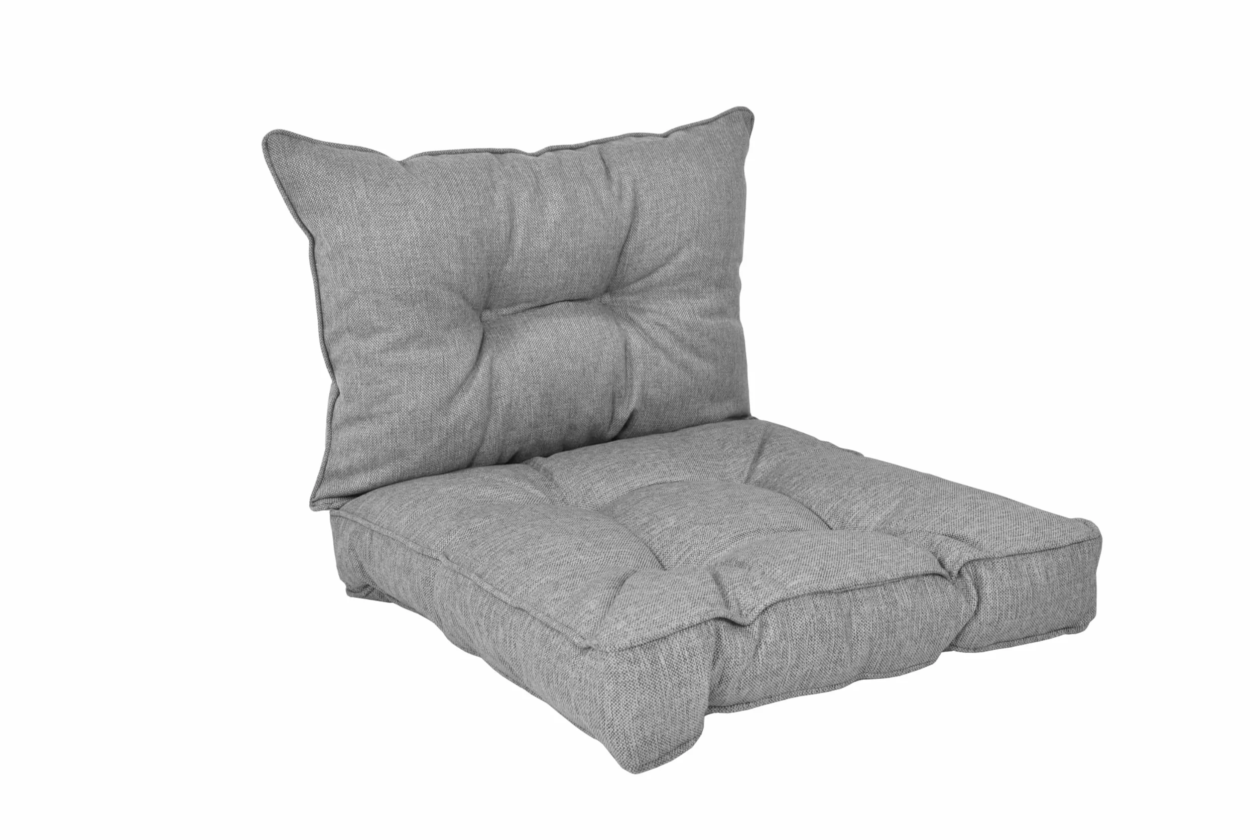 POKAR Set 2 Cuscini per Sedia da Esterno: Seduta 70x70x10 + Schienale 70x40x10 | Impermeabile e Idrorepellente | Cuscini per Divano, Sedie in Rattan e Arredamento da Giardino | Made in EU | Antracite