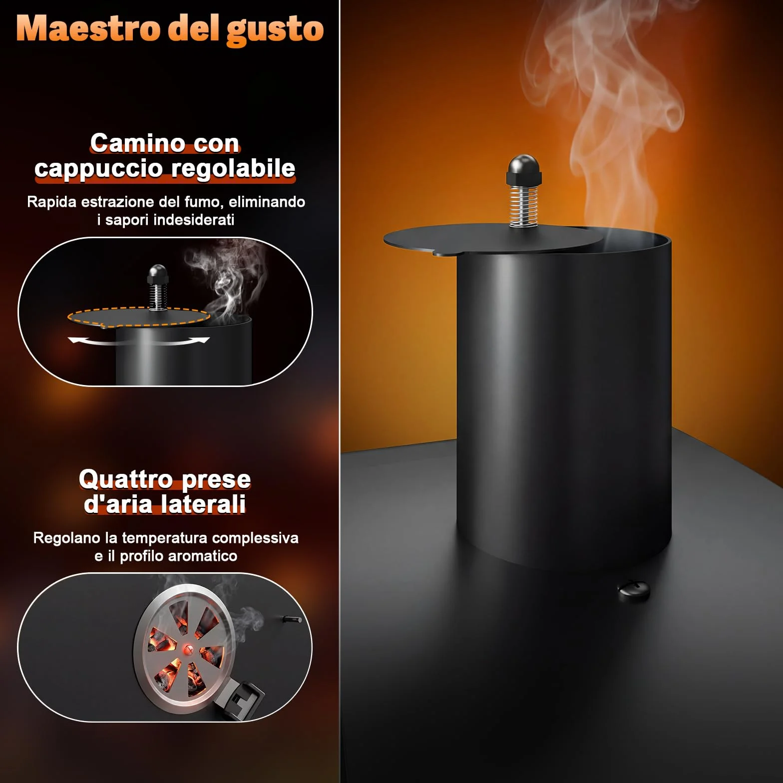 Devoko Barbecue Carbonella XXL, Grill a Carbone Portatile 71x43 cm con Termometro e Guanti