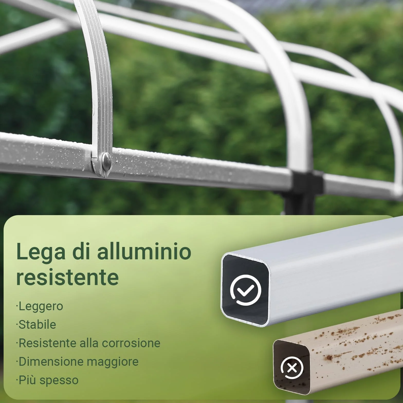 Tenda per Bicicletta Impermeabile per Esterno 120x176x163 cm Argento