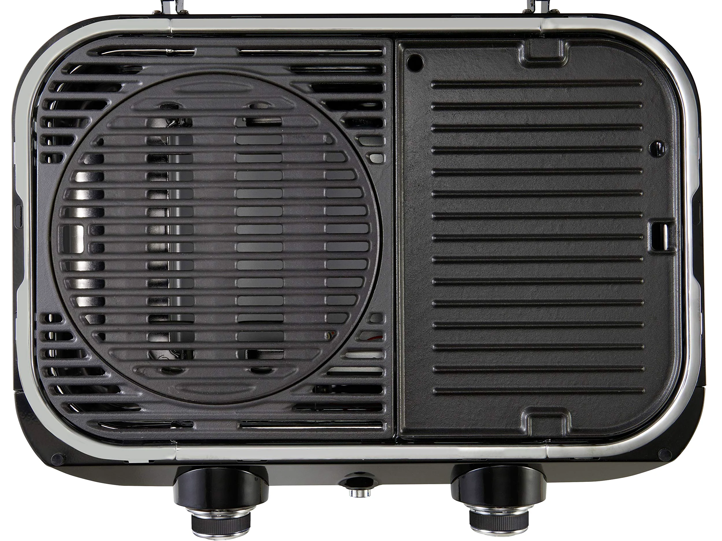 Campingaz Attitude 2100 LX griglia a gas portatile 2 bruciatori acciaio 5 kW campeggio termometro plancha ghisa