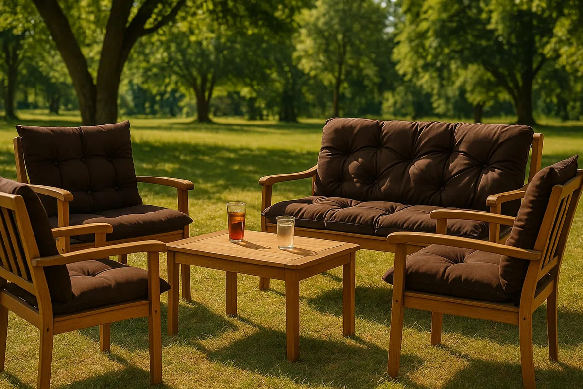 Hollywood Cuscino per Dondolo da Giardino 160x50x50 cm Marrone