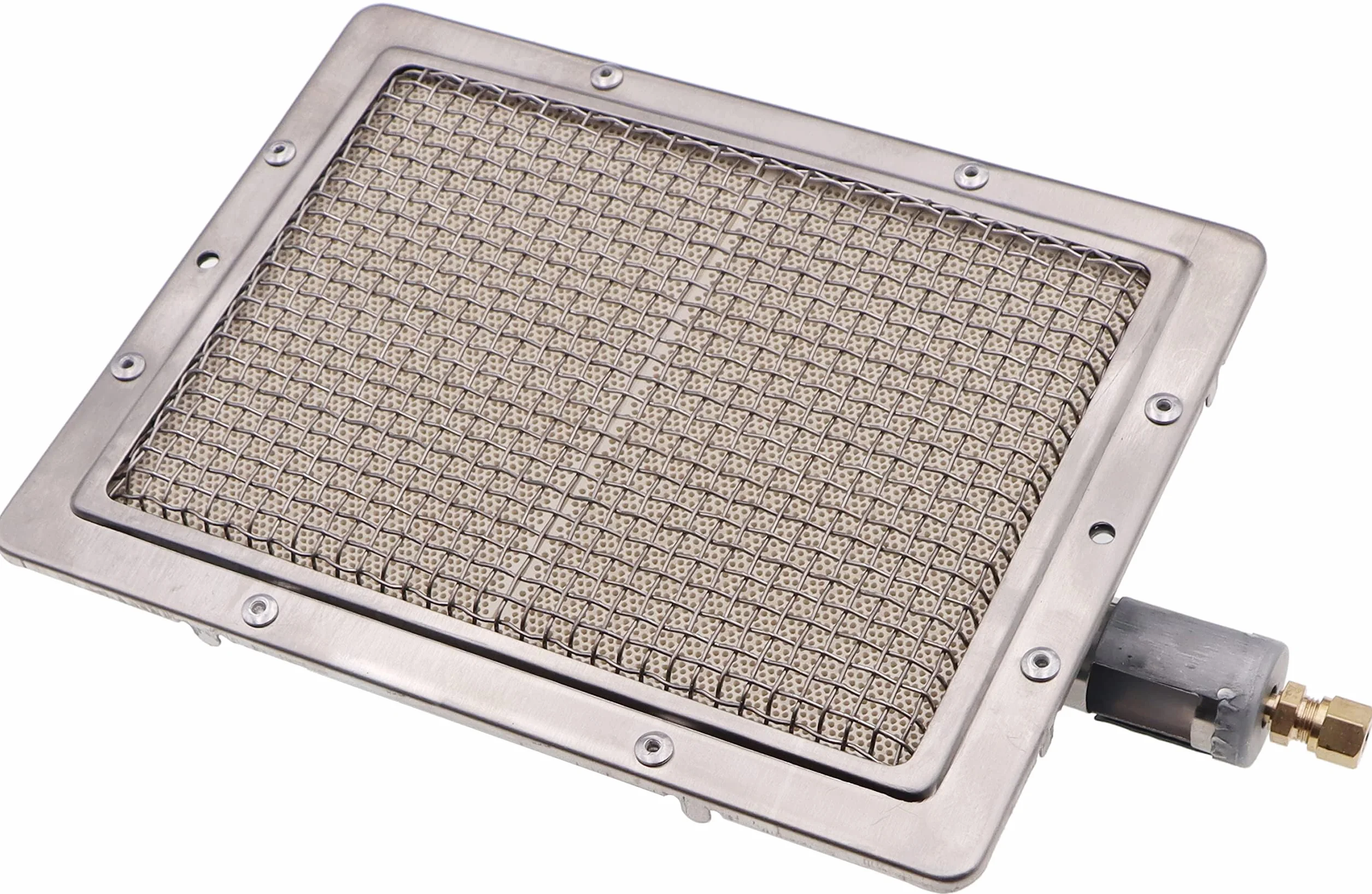 METER STAR Pezzo di ricambio per barbecue a propano, parte di riparazione, bruciatore a infrarossi, elemento riscaldante (220 x 170 mm)