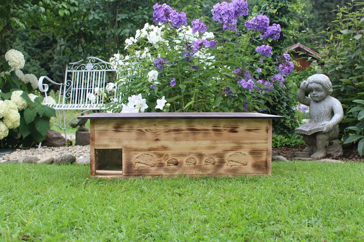 Casa per ricci XXXL (IG6) - Labirinto e patta in ratto, fondo e tetto rimovibile, 2 vaschette