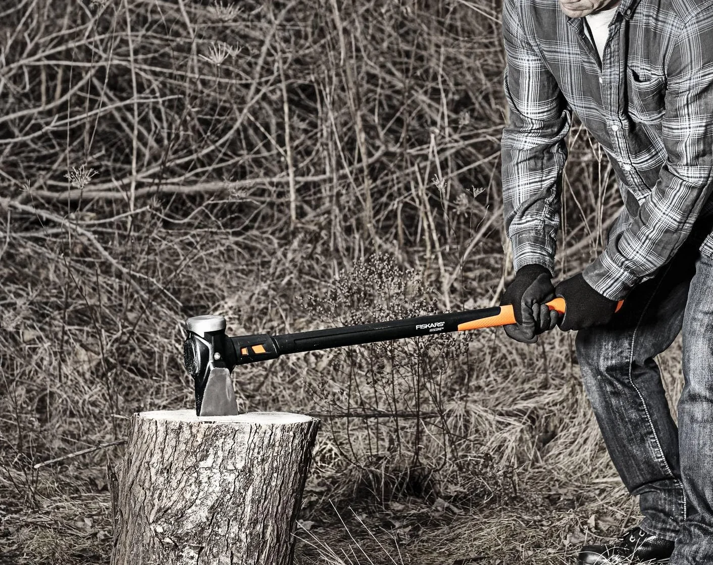 Fiskars Ascia da Spacco IsoCore XXL 92 cm 3,6 kg Nero/Arancione