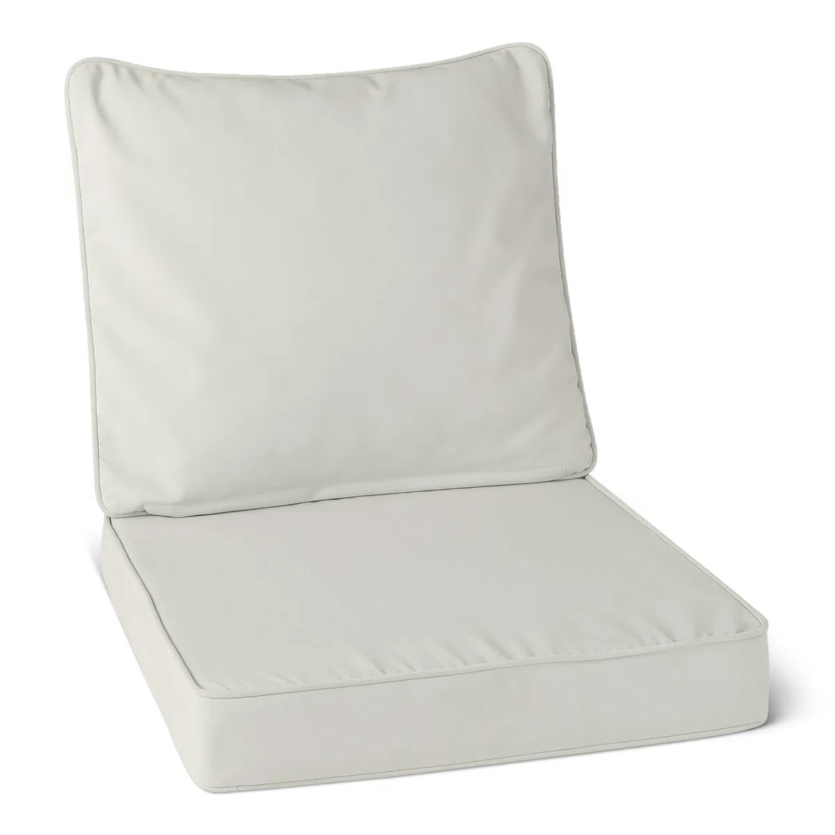 Amazon Basics Cuscino per Sedia da Giardino con Schienale 48.2x48.2x7.6 cm Beige